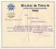 Germany 1929 Cover W/ Letter; Weener (Ems) - Blau & Thun, Schuhwaren-Grosshandlung; 15pf. President Hindenburg - Storia Postale