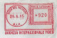 Vatican 1985 Cover Sent To Brazil With Meter Stamp Lirma Slogan Agenzia Internazionale Fides International Faith Agency - Cartas & Documentos