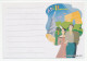 Postal Stationery / Postmark Japan Lady Liberty - Arc De Triomphe - Beeldhouwkunst
