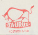 Meter Cover Netherlands 1962 Taurus - Zodiac - Bull - Sterrenkunde