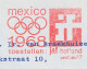 Meter Cover Front Netherlands 1971 Olympic Games Mexico 1968 - Helmond - Andere & Zonder Classificatie