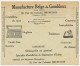 Postal Cheque Cover Belgium 1929 Anicure - Knives - Trimmer - Surgery - Orthopedic - Otros & Sin Clasificación