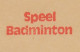 Meter Cut Netherlands 1978 Play Badminton - Andere & Zonder Classificatie