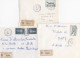 36952# LOT 7 LETTRES FRANCHISE PARTIELLE RECOMMANDE Obl COURCELLES CHAUSSY MOSELLE 1967 1968 Pour METZ 57 - Brieven En Documenten