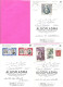 Delcampe - Lot 7 Cartes Publicitaires Laboratoire SOCA Monte-Carlo Poissons Illustrées Par Camia + Beaux Timbres De Monaco 1956 - Oceanographic Museum