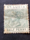 SAINT LUCIA  SG 43  ½d Dull Green MH* - St.Lucia (...-1978)