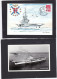 Delcampe - PORTE-AVIONS FOCH LOT De CINQ CARTES POSTALES AYANT VOYAGEES (Scans Recto Verso) + 2 AUTRES C.P. - Matasellos Conmemorativos