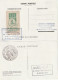 Cérès De Mazelin,1 Carte De Alteriet  Avec Vignette Au Verso + Carte Du Musée Postal 17/4/47 Expo Lavalette. - 1945-47 Cérès Van Mazelin