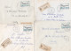 36967# LOT 15 LETTRES FRANCHISE PARTIELLE RECOMMANDE Obl FAREBERSVILLER MOSELLE 1967 1968 Pour METZ 57 - Covers & Documents