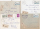 36967# LOT 15 LETTRES FRANCHISE PARTIELLE RECOMMANDE Obl FAREBERSVILLER MOSELLE 1967 1968 Pour METZ 57 - Covers & Documents