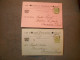 Cpa 2 Cartes Les Ateliers Et Fonderies Steemans  Hasselt 1908 Et 1909 - Hasselt