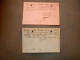 Cpa 2 Cartes Les Ateliers Et Fonderies Steemans  Hasselt 1908 Et 1909 - Hasselt