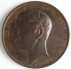 Médaille En Cuivre, Napoléon IV Napoléon Eugène Louis Jean Joseph Bonaparte , Pour Sa Majorité 1874, Par MERLEY - Monarquía / Nobleza