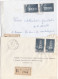 36973# LOT 12 LETTRES FRANCHISE PARTIELLE RECOMMANDE Obl FONTOY MOSELLE 1967 1968 Pour METZ 57 - Lettres & Documents