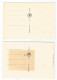 2 FDC Carte 4 Novembre 1967 N° 1535 1536 1536A 1536B Marianne De Cheffer   Oblitération 1 Jour Paris 75153 - 1960-1969