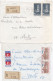 36975# LOT 5 LETTRES FRANCHISE PARTIELLE RECOMMANDE Obl FORBACH "A" MOSELLE MARIENAU 1967 1968 Pour METZ 57 - Storia Postale
