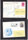 PORTE-AVION  CLEMENCEAU 4 CARTES POSTALES AYANT VOYAGEES + 15 ENVELOPPES - Commemorative Postmarks