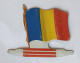 FIGURINE PUBLICITAIRE PLAQUE En Métal DRAPEAU DRAPEAURAMA ALSACIENNE ROUMANIE 1961 - Autres & Non Classés