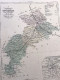 Carte De La Haute Garonne / Gravure Originale / Circa 1880 : 37 Cm X 28 Cm - Landkarten
