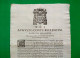 D-IT REGGIO EMILIA 1680 PESTE -Augusto Conte Bellincini Patritio Modanese Vescovo Di Reggio 37x28 - Historische Dokumente