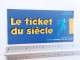 Ticket Du Siècle 1995 Pathé Grand écran Italie COMPLET - COLLECTOR - Cinema Advertisement