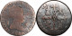 ESPAGNE - 2 Monnaies - 1844 Et 1845 - Isabel II - 8 Maravedis - 19-074 - Premières Frappes