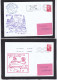 Delcampe - BATIMENT MISTRAL " L9013" LOT DE 23 ENVELOPPES AYANT VOYAGEES (VOIR SCANS) +1 C.P. - Commemorative Postmarks