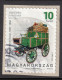 HUNGARY 2017 150th Anniv POST Postal Service SELF ADHESIVE LABEL VIGNETTE / Mail Stage Coach Horn Mailbox Hat - Used - Gebraucht