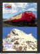 SUISSE - HELVETIA - 2 Cartes Maximum 1962 - Trans-Europ-Express - Jungfraujoch, Berghaus - Cartes-Maximum (CM)
