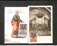 VATICAN - POSTE VATICANE - 2 Cartes MAXIMUM 1954 - S. PETRUS - Basilique Vaticane Intérieur - Cartas Máxima