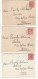 3 X 1912-1913 HASSOCKS Cds COVERS Gv Stamps GB Cover - Cartas & Documentos