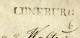 "HANNOVER" 1840, Vorphila-Brief Mit L1 "LUENEBURG" (Fe. 2132-2), Rueckseits Wachssiegel (A1242) - Vorphilatelie