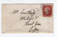 1868. GREAT BRITAIN,ENGLAND,OXFORD TO HURST GREEN COVER,1 PENNY RED,PERF.,SMALL SCALE COVER - Storia Postale