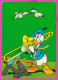 293824 / Italy - Donald Duck Cartoon Character Musician Woodcutter, Watched By Two Birds PC 1982 USED 50+100+300 Castle - Other & Unclassified