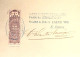 ● Chargeurs Réunis Le Havre 1896 Steamer PARAGUAY Capitaine Dechaille Papier à Cigarette Connaissement Maritime - Verkehr & Transport