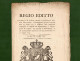 D-IT Regno Di Sardegna 1817 Ripristino DIRITTI FEUDALI Primogeniture (MAGGIORASCO) E Fidecommessi - Historische Dokumente