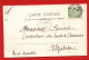 (RECTO / VERSO) MONACO EN 1904 - N° 803 - VIEILLE PORTE AVEC SOLDATS  - BEAU TIMBRE DE MONACO ET CACHET - CPA PRECURSEUR - Palacio Del Príncipe