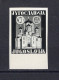 1935. KINGDOM OF YUGOSLAVIA,SERBIA,TOPOLA/OPLENAC CHURCH 50 DIN. PROOF STAMP - Imperforates, Proofs & Errors
