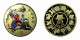 China Medal Zodiac Tiger Proof 40mm Colored Gold Plated 02122 - Andere & Zonder Classificatie