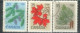 CANADA - 1977, QUEEN ELIZABETH II LEAVES & HOUSE OF PARLIAMENT STAMPS SET OF 5, USED. - Used Stamps
