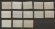 1907 MH/* Nederland, NVPH P31-43 - Strafportzegels