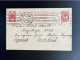 RUSSIA EMPIRE 1891 POSTCARD RIGA TO BERLIN 11-04-1891 - Postwaardestukken