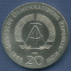 DDR 20 Mark 1966 Gottfried Wilhelm Leibniz, J 1518 Vz (m3985) - Altri & Non Classificati