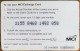 Carte De Recharge - MCI Exchange Card  USA 1995 ~49 - Altri & Non Classificati