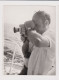 Man Filming With Old Movie Camera, Scene, Vintage Orig Photo 6.7x8.7cm. (57163) - Anonymous Persons
