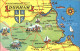 11752126 Durham UK Map Of Durham County Wappen Landkarte Durham - Other & Unclassified
