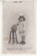 F12. Vintage Postcard. Our Pet. Little Girl With Bow In Her Hair. - Groupes D'enfants & Familles