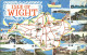 11750543 Isle Of Wight UK Attractions Of The Island Map  - Autres & Non Classés