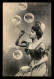 BERGERET - BONNE ANNEE 1905 - FEMME - BULLES DE SAVONS - Bergeret