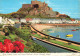 CPSM Mont Orgueil Castle And Gorey Harbour,Jersey-Timbre        L2880 - Sonstige & Ohne Zuordnung